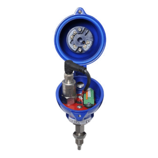 Dualaufnehmer für Schwingungs- und Temperatur- Messung am Lagergehäuse